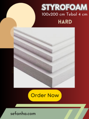 STYROFOAM Tebal 4 cm 100×200 Cm Density 18KG/M3 HARD