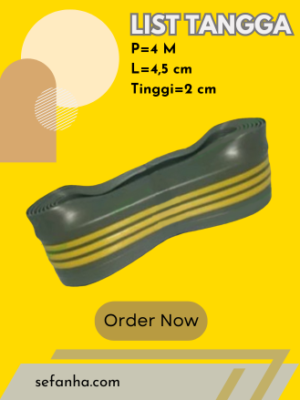 LIST TANGGA – Hitam strip Kuning
