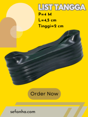 LIST TANGGA – Hitam strip Hitam