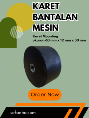 Karet Mounting uk. 60mmx12mmx30mm
